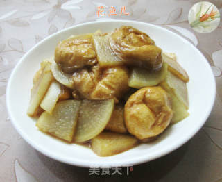 油面筋炒萝卜的做法