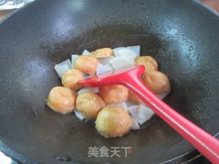油面筋炒萝卜的做法步骤：6