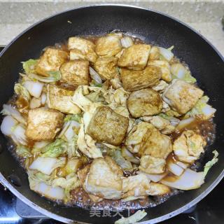 白菜烧豆腐的做法步骤：12