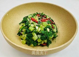 炝拌萝卜缨的做法步骤：11