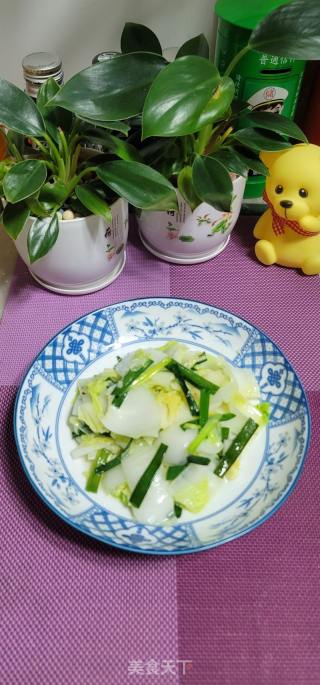 清炒黄芽白的做法步骤：9