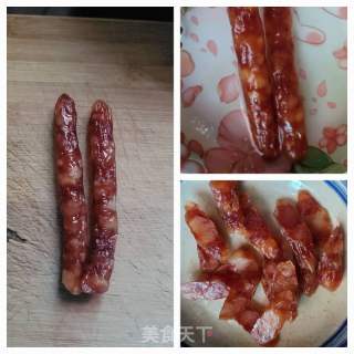 腊肠蒸五谷饭的做法步骤：6