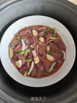 黑椒蒸腰花的做法步骤：6