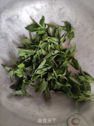 九层塔虾干炒饭的做法步骤：2