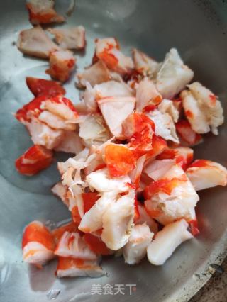 九层塔虾干炒饭的做法步骤：3