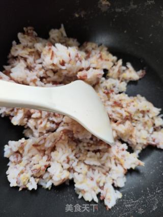 九层塔虾干炒饭的做法步骤：6