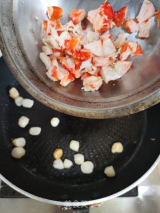九层塔虾干炒饭的做法步骤：9