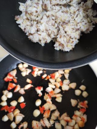 九层塔虾干炒饭的做法步骤：10