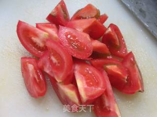 蛋饺番茄荞麦面的做法步骤：2