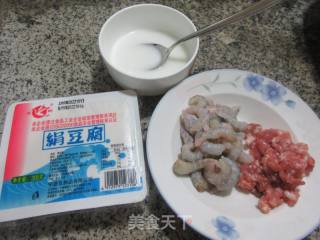 虾仁肉末豆腐羹的做法步骤：1