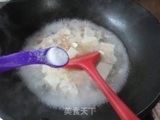 虾仁肉末豆腐羹的做法步骤：6