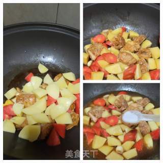排骨焖薯仔的做法步骤：8