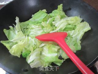 开洋牛心菜荞麦面的做法步骤：3