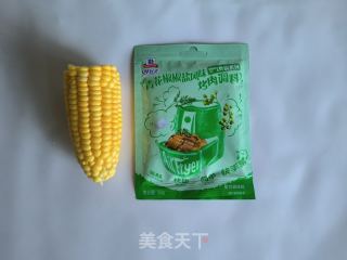 青花椒盐玉米粒的做法步骤：1