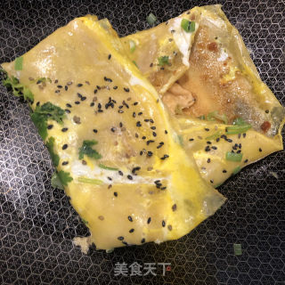 奶香排叉煎饼的做法步骤：10