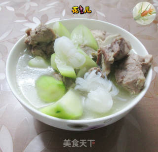 魔芋结夜开花肉骨汤的做法