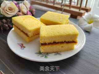 南瓜黄桃夹心蛋糕的做法步骤：19