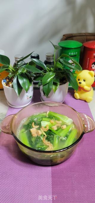 瑶柱虾米芥菜汤的做法步骤：11