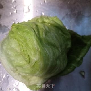 葱油西生菜的做法步骤：1