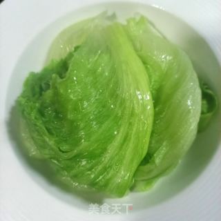 葱油西生菜的做法步骤：5