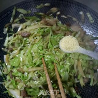 干辣椒炒莲花白的做法步骤：14