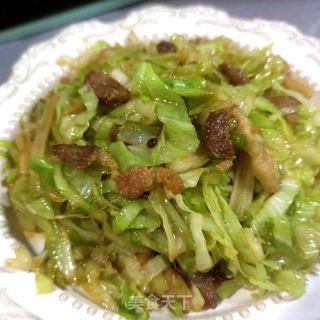 干辣椒炒莲花白的做法步骤：15