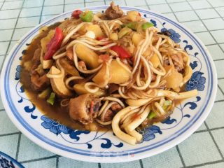 家庭版大盘鸡的做法步骤：16