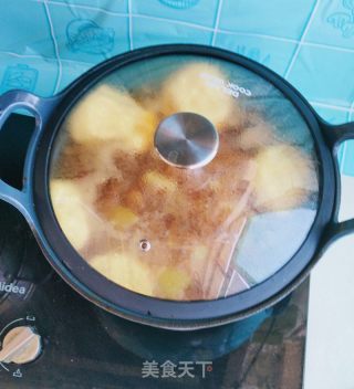 炖鸡块贴玉米面饼子的做法步骤：14