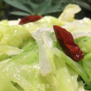炝炒圆白菜的做法步骤：9