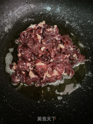 莴笋炒牛肉的做法步骤：4