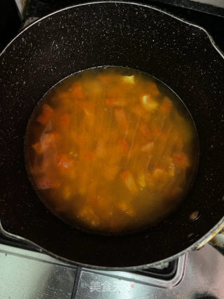 番茄豆腐牛肉汤的做法步骤：8