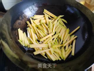 南瓜豆腐炒肉丝的做法步骤：4