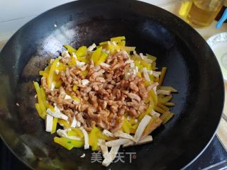 南瓜豆腐炒肉丝的做法步骤：6