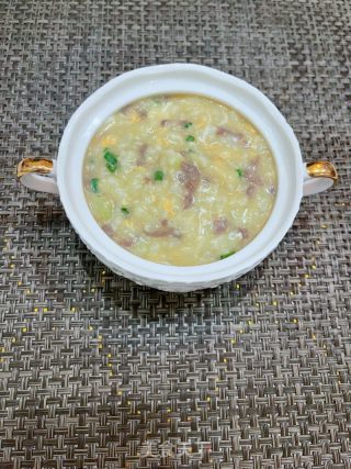 鸡蛋牛肉粥的做法步骤：11