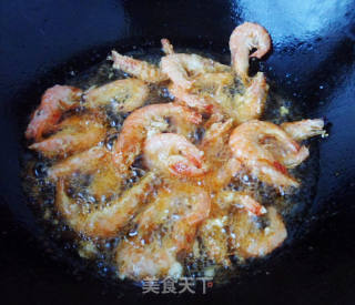 热饼夹炸虾的做法步骤：7