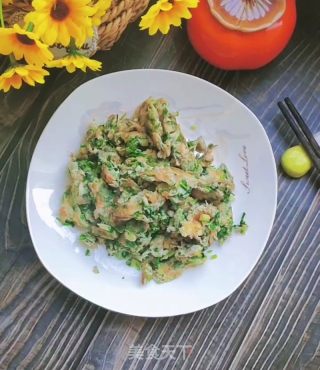 鹅蛋炒香菜的做法