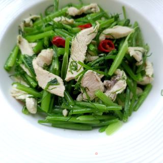 鸡胸肉炒茴香杆的做法步骤：13