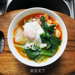 酸汤荷包蛋馄饨的做法步骤：7