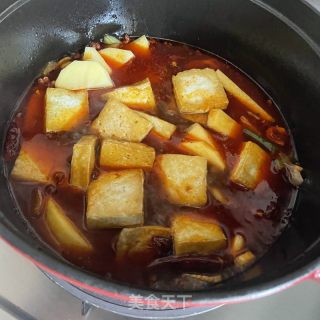 香辣白菜炖豆腐的做法步骤：9