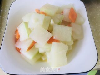 清炒冬瓜胡萝卜的做法步骤：7