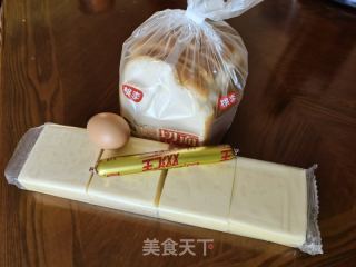 孩子喜欢的早餐-厕所小人吐司片的做法步骤：1