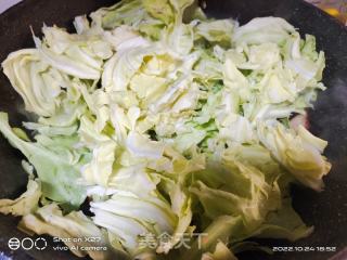 鸡肉炒包包菜的做法步骤：5