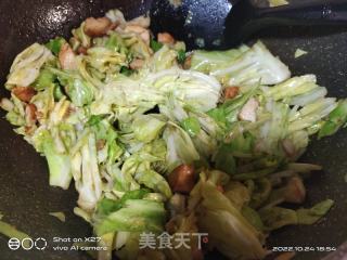 鸡肉炒包包菜的做法步骤：6