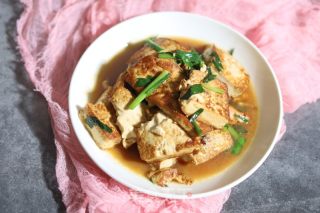 鸡肉烧豆腐的做法步骤：9