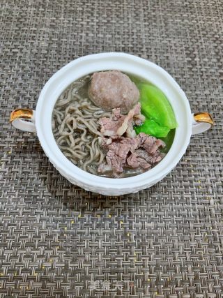 牛肉荞麦汤面的做法步骤：8