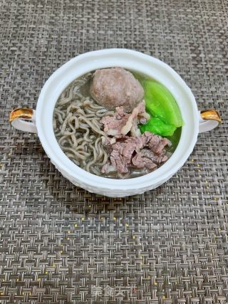 牛肉荞麦汤面的做法步骤：10