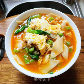 时蔬旗花面的做法步骤：14