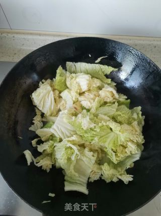 白菜烩冻豆腐的做法步骤：4