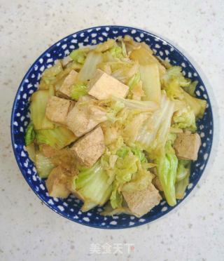 白菜烩冻豆腐的做法步骤：7