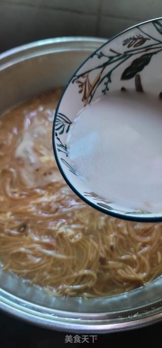 肉末榨菜面线糊的做法步骤：7